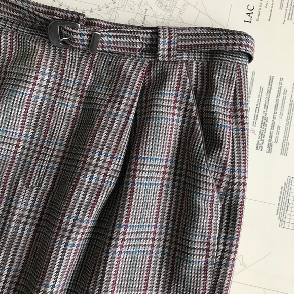Vintage Wool Houndstooth Skirt - Picture 3 of 6